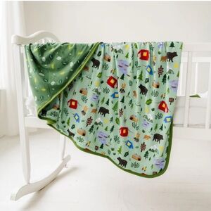 Happy Campers Triple-Layer Bamboo Viscose Large Cloud Blanket